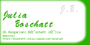 julia boschatt business card